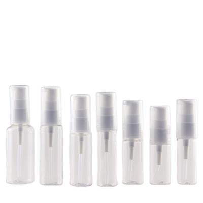 China Wholesale Hot Selling Medicine PET Plastic Spray Pump Perfume Bottles In Stock 10-30ml Mini Spray Bottle for sale