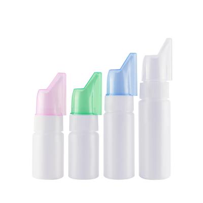 China Easy For Carry In Stock 20-200ml Pump Plastic Medical Nasal Sprayer HDPE Bottle for sale