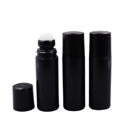 China BEAUTY PACKAGING Roll-on Bottle 100ml HDPE Cartons White PE Plastic Screen Printing Makeup Packaging Beauty Packaging Personal Care Screw Cap HS for sale