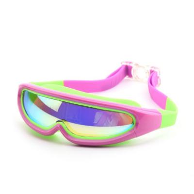 China Anti Fog Bathing Glass Kids Anti Fog UV Protection Soft Silicone Strap Anti-UV Swimming Goggles Kids 6-14 for sale