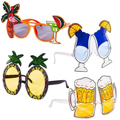 China Fashion Sunglasses Novelty Luau Birthday Party Funny Flamingo Glasses Tropical Hawaiian Sunglasses Decorations Supplies for sale