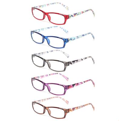 China Man Woman Folding Glasses Reading Glasses Fashion Ladies Readers Spring Hinge With Pattern Printing Eyewear For Women Optical Glasses for sale