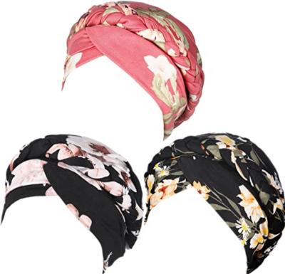 China African Head Cover Braid Turban Head Wrap Islamic Decoration Ladies Turban Pre Tied For Ladies for sale