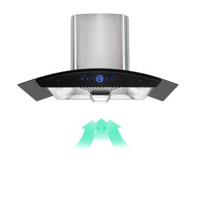 China Wholesale home rangehood smoke extractor household kitchen electric fireplace range hood for sale for sale