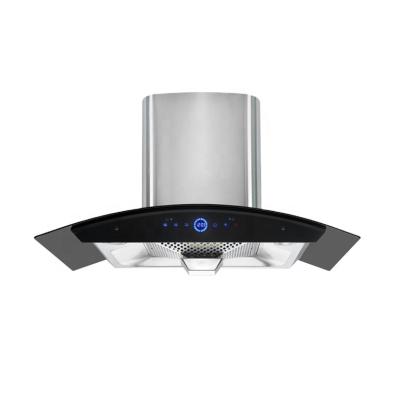 China Best Household Market Made In China 3 Speed ​​Touch Bottom With Hand Sensor Range Hood Kitchen Chimney Hot Selling for sale