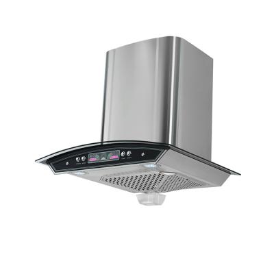 China Household 60/90 Cm Small Filter Chimney Body Kitchen Range Cone Curved Hood for sale