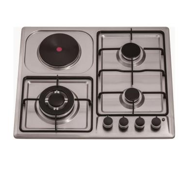 China Home Infrared Hob Cooktops Hotel and Gas Combi Electric Hob 4 Burner Stainless Steel Plate Heater for sale