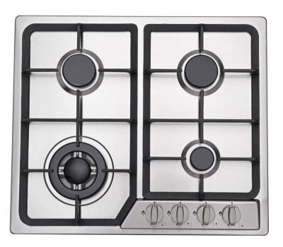 China Popular Hotel Sale 4 Burner Gas Stove Stainless Steel Gas Stove NG/LPG Gas Cooktop for sale