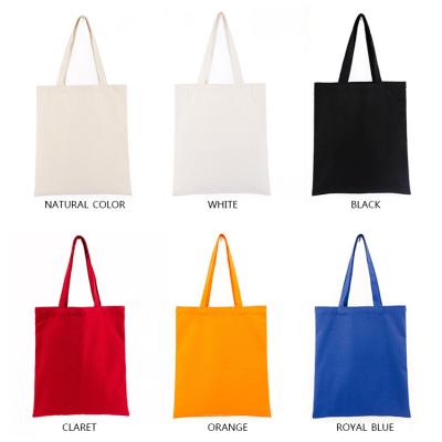 China Reusable Customize Cheap Size Color Woman Tote Handbags Canvas Grocery Bags for sale