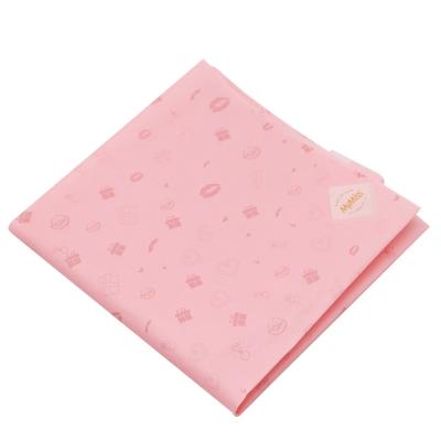 China Central Institute of Statistics Recyclable Advanced Self-adhesive Style Gift Pink Christmas Gift Wrapping Paper for sale