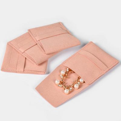 China Wholesale Custom Low Price Fashion Jewelry Bag Pearl Bracelet Microfiber Jewelry Pouch for sale