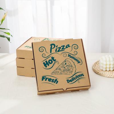 China Best Selling Logo Custom Size Logo Corrugated Paper Packaging Ad Disposable Pizza Eco Friendly Box for sale