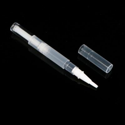 China Transparent 2Ml 4ml Empty Nail Polish Pen Lip Gloss Tube Cuticle Oil Twist Pen for sale