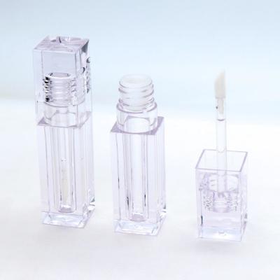 China Plastic lip gloss tube cosmetic packaging container empty lipgloss tube with wands for sale