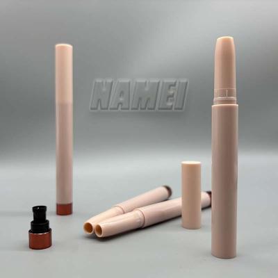 Chine Logo personnalisé Ombre d'oeil en gros Récipient cosmétique Ombre d'oeil Emballage Ligne de cheveux stylo 2 en 1 design à vendre