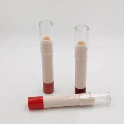 中国 Colorful White Empty Round Plastic Chapstick Lip Balm Lipstick Container Lipstick Tube Cosmetic Container Custom 販売のため