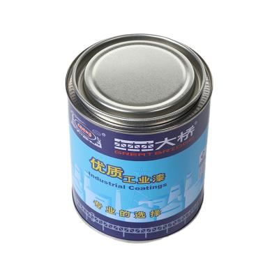 China Recycled Empty Materials 2.5L Empty Metal Clear Tin Can Paint Gallon Tin Can for sale