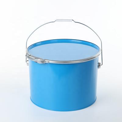 China 15L-17L Viable Paint Tin Pail / Pail / Barrel With Lid And Handle Metal Tin Pail SGS Approved Metal Pail for sale