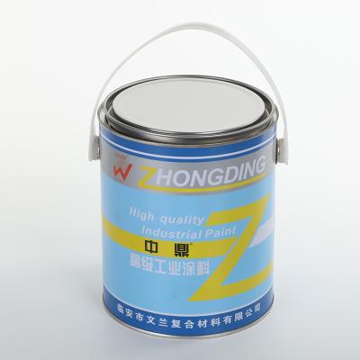 China Recycled Materials 1 Gallon Paint Cans Customized Printing Tin Container For Oil Coating Inks for sale