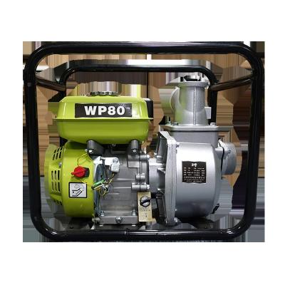 China Potere 3 Inch 7hp 60Hz WP80 Small Irrigation Petrol Engine Gasoline High Quality Agricultural Water Pump for sale