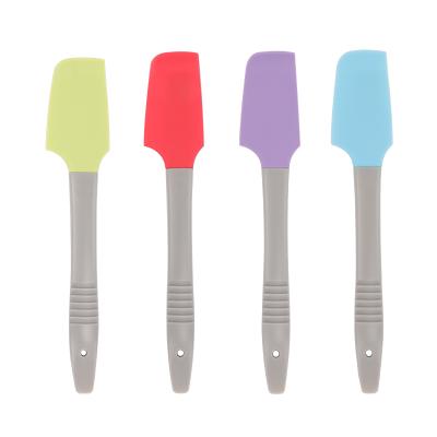 China MOQ 100pcs Sustainable Kitchen Tool Big Size Silicone Scrapers Set For Baking for sale