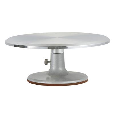 China Viable High Quality Adjustable Turntable Cake Tower Aluminum Rotating Table for sale