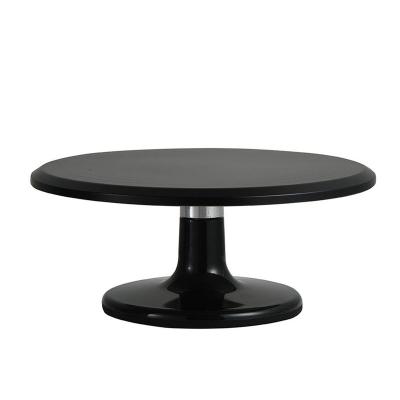 China Quality 12inch Round Cake Turntable Non-Slip Outdoor Decorating Black Standable Height 30.5cm for sale