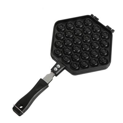 China Sustainable Durable High Standard Household Supply Gas-Electric Black Egg Waffle Maker Mold for sale