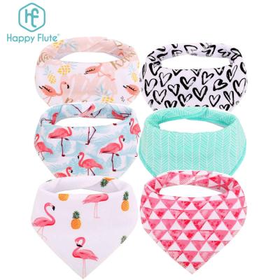 China Wholesale Antibacterial Unisex Organic Cotton Baby Bandana Bib Washable Waterproof Bib for sale