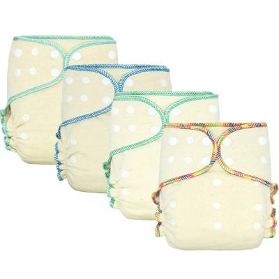 China Happyflute baby diaper printed diaper and double guererts AI2 and reusable diapers for baby cotton fit 5-15kgs for sale