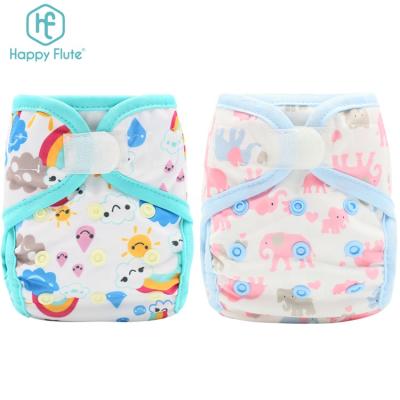 China HappyFlute New Arrival Cloth Diaper Baby Printed Reusable Washable Diaper Covers Newborn Leak Gusset Diaper Cover for sale