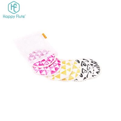 China Happyflute New Absorbent Reusable Reusable Breast Pad Washable Soft Bamboo Pad Women Breast Pad Fleece Care Pad For Feeding for sale