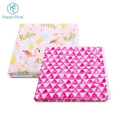 China Happyflute Reusable Baby Cloth Plain Weave Diaper Changing Mat Waterproof Changing Mat for sale