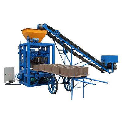 China Building material stores interlock brick molding machine QT4-24 brick making machine supplier for sale