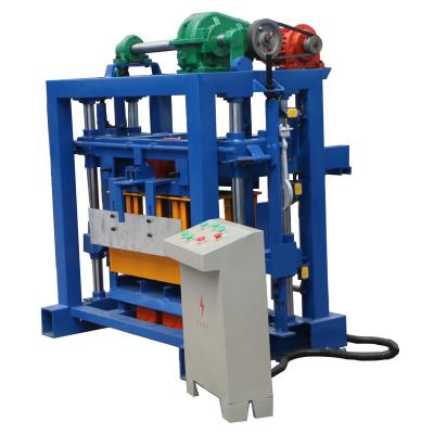 China QT40-2 factory manual brick making machine perforated concrete block machine brick factory for sale