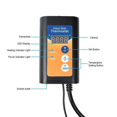 China High Quality Micro Bright Indicator Light Widely Used Heating Heat Mat Control Thermostat for sale