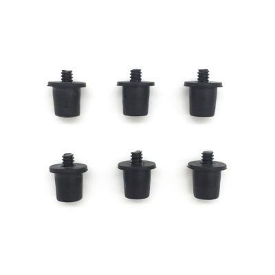 China Machinery Customized Black Silicone Rubber Screw For Mini Antirust Devices for sale