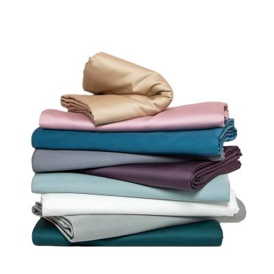 China Wholesale Disposable Tencel Cloth Sheet Set 4 Piece Microfiber Flat Sheet Solid Color Egyptian Cotton Sheet Bedding Set for sale