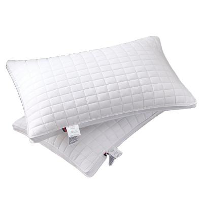 China Hotel Use Antistatic 100% Cotton Pillow Insert Single White Microfiber Pillows for sale