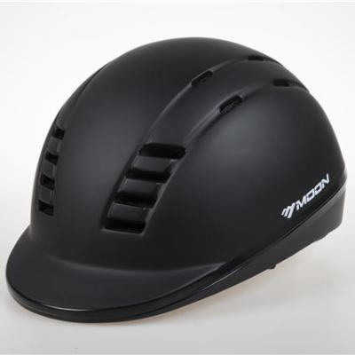 China Compounds DAW CE EN 1384 Standard Rider VG1 Riding Horse Black Half Covered Safety Helmet 55-61cm for sale