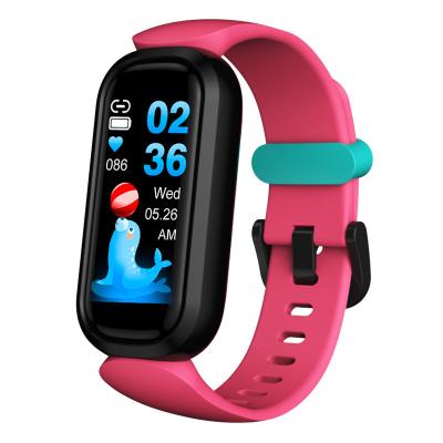 China Touch Screen Cartoon Kids Wristband Heart Rate Monitor Smart Band Student SMS Sleep Tracker Wristband Dynamic For Kids Student for sale