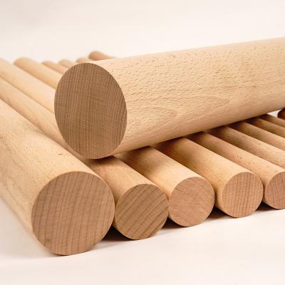 China Unfinished finger rods birch wood finger sticks hardwood finger rods from Europe for crafts and school diy project for sale