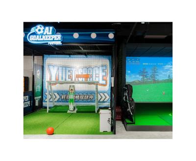 China AI Football Entertainment Center Shooting Game Robot Goalkeeper Arcade Machine For Sale AI Football Shooting Practice For Adult for sale