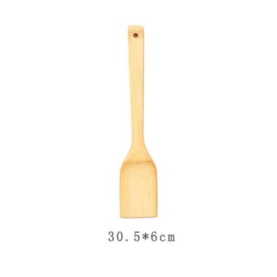 China Sustainable Plant Food Grade Eco - Friendly Square Bamboo Cooking Spatula For Kitchen for sale