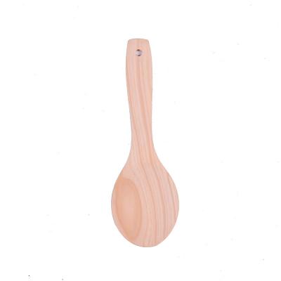 China Sustainable Kitchen Utensils Spatula Wooden Spoon Rice Spoon for sale