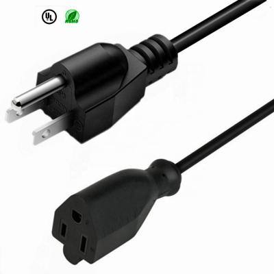 China Standard Home Appliance America USA AC Power Cord Plug Us 3 Pin Power Cable For Computer C13 for sale