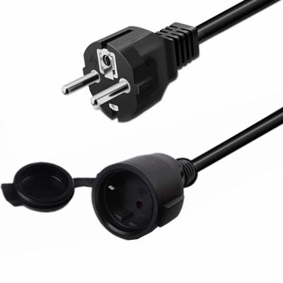 China Korea Power Cord 2 Wire Flame Retardant Non-Felting 16 Amp Plug In Standard AC Power Supply Cords KSC8305 for sale