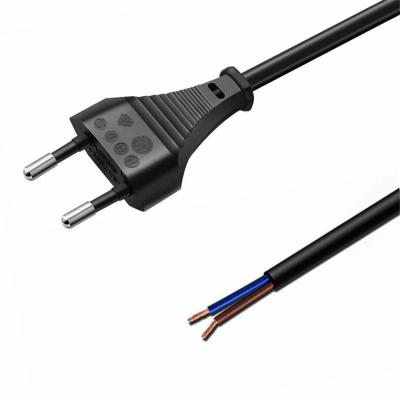 China Home appliance 2 pole notebook charger power cord 10a c7 eu 2 pin ac pvc power cable for laptop adapte for sale