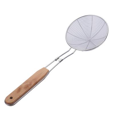 China Stainless Steel Viable Hot Kitchen Strainer Filter Noodle Food Sale Vegetable Food Strainer Spoon for sale