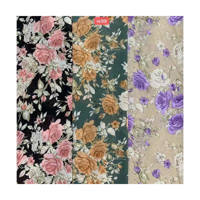 China Sustainable Rayon Poplin Fabric Digital Printed 100% Rayon For Lady Garment for sale